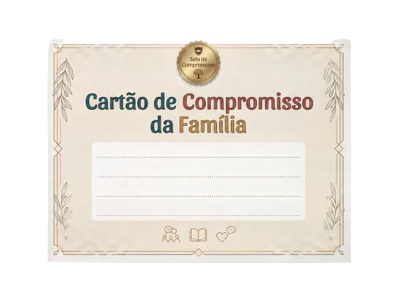 Cartão de Compromisso da Família